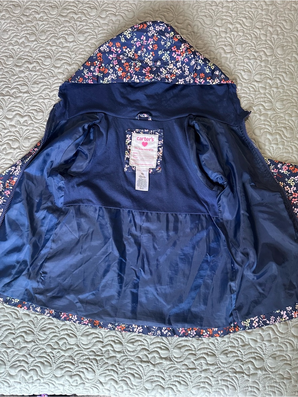 3 Listings 15$! Toddler Floral Hooded Jacket - Picture 4 of 4